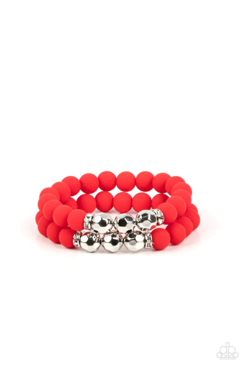 Paparazzi ♥ Dip and Dive - Red ♥ Bracelet