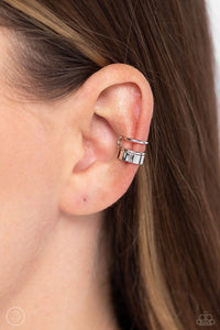 Paparazzi Never Look STACK - Silver Ear Cuffs