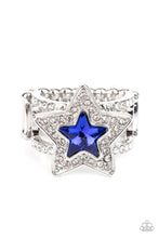 Load image into Gallery viewer, One Nation Under Sparkle - Blue  Paparazzi Star ring