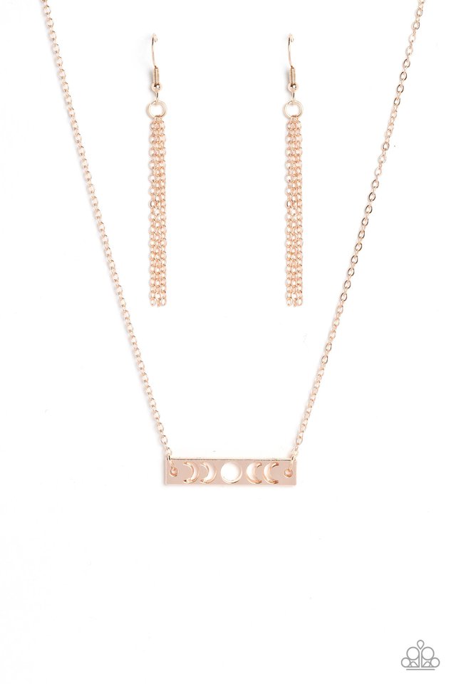 LUNAR or Later - Rose Gold Paparazzi Necklace