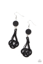 Load image into Gallery viewer, Paparazzi ♥ Twisted Torrents - Black Earrings