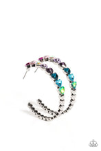 Load image into Gallery viewer, Hypnotic Heart Attack - Multi paparazzi life of the party earrings