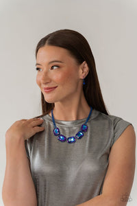 Emerald City Couture - Blue Life of the Party Paparazzi necklace