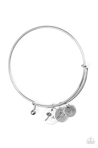 Dreamy Dandelions - Silver Paparazzi Accessories bracelet - Sharon’s Southern Bling 