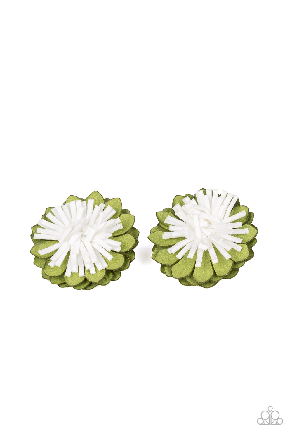 Blooming Bliss - Paparazzi Green Hair Clip - ssbling - Sharon’s Southern Bling 