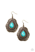 Load image into Gallery viewer, Southwestern Soul - Brass Paparazzi Earrings - Sharon’s Southern Bling 