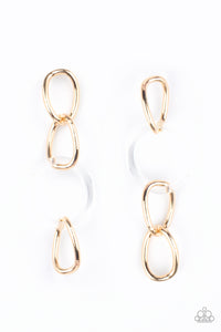 Talk In Circles - Gold Paparazzi Accessories Earrings - Sharon’s Southern Bling 