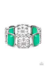 Load image into Gallery viewer, Colorful Coronation - Green Paparazzi  Accessories Bracelet - Sharon’s Southern Bling 