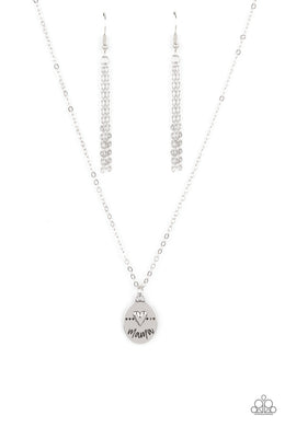 They Call Me Mama - Silver Paparazzi Necklace
