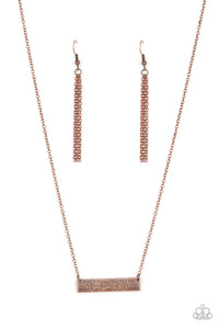 Living The Mom Life - Copper Paparazzi Accessories Necklace