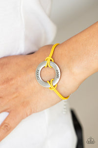 Choose Happy - Yellow bracelet - Sharon’s Southern Bling 