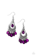 Load image into Gallery viewer, Beachside Ballroom - Purple earrings - Paparazzi Accessories