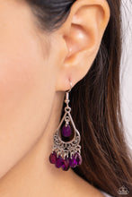Load image into Gallery viewer, Beachside Ballroom - Purple earrings - Paparazzi Accessories
