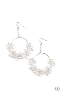 Floating Gardens - White Paparazzi Pearl LOP Earrings - Sharon’s Southern Bling 