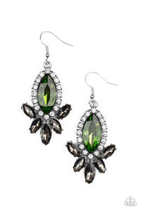 Serving Up Sparkle - Green Earrings - Sharon’s Southern Bling 