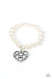 Cutely Crushing - White Paparazzi Accessories  Bracelet - Sharon’s Southern Bling 