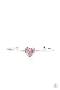 Heart of Ice - Pink Paparazzi Cuff Bracelet - Sharon’s Southern Bling 