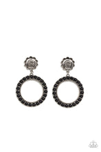 Load image into Gallery viewer, Playfully Prairie - Black Paparazzi Accessories Earrings