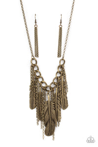 NEST Friends Forever - Brass Paparazzi Accessories Necklace - Sharon’s Southern Bling 