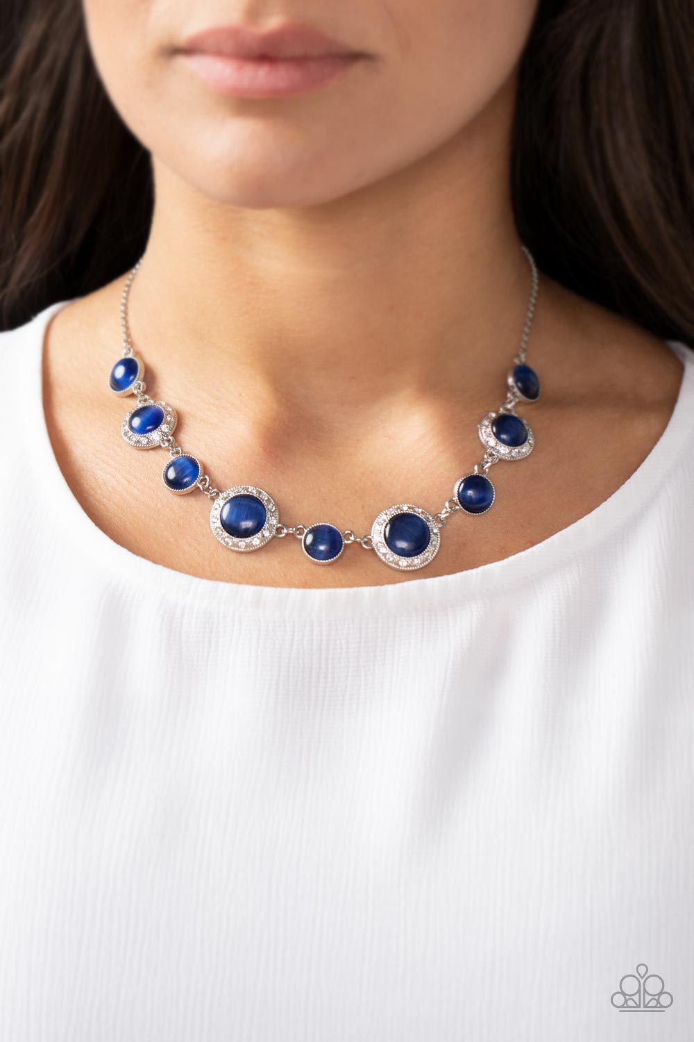 Too Good to BEAM True - Blue Necklace - Sharon's Southern Bling