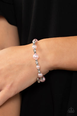 Chicly Celebrity - Pink coil Bracelet