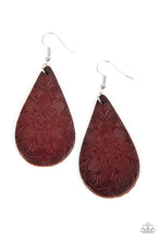 Load image into Gallery viewer, Subtropical Seasons - Brown Leather Earrings