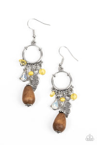 Bountiful Blessings - Yellow Paparazzi earrings