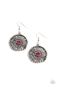 Tangible Twinkle - Pink Paparazzi Earrings