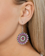 Load image into Gallery viewer, Twinkly Translation - Pink earrings  - Paparazzi Accessories