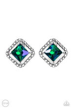 Load image into Gallery viewer, Cosmic Catwalk - Green Paparrazzi Clip on Earrings