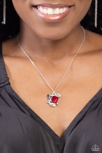 Prismatic Projection - Red Necklace  - Paparazzi Accessories