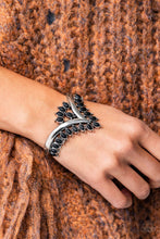 Load image into Gallery viewer, Teton Tiara - Black Cuff Bracelet Paparazzi Convention Exclusive