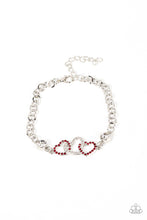 Load image into Gallery viewer, Desirable Dazzle - Red Heart Paparazzi Bracelet - Sharon’s Southern Bling 