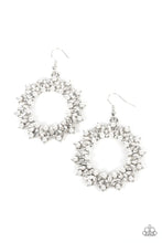 Load image into Gallery viewer, Combustible Couture -white Earrings - Paparazzi Accessories
