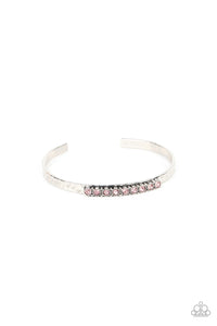 Gives Me the SHIMMERS - Pink Paparazzi cuff bracelet