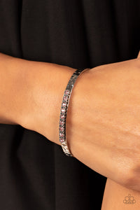 Gives Me the SHIMMERS - Pink Paparazzi cuff bracelet