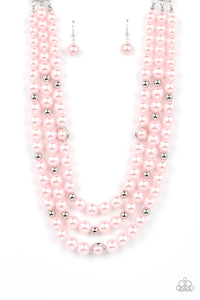 Paparazzi Needs No Introduction - Pink Pearl Necklace
