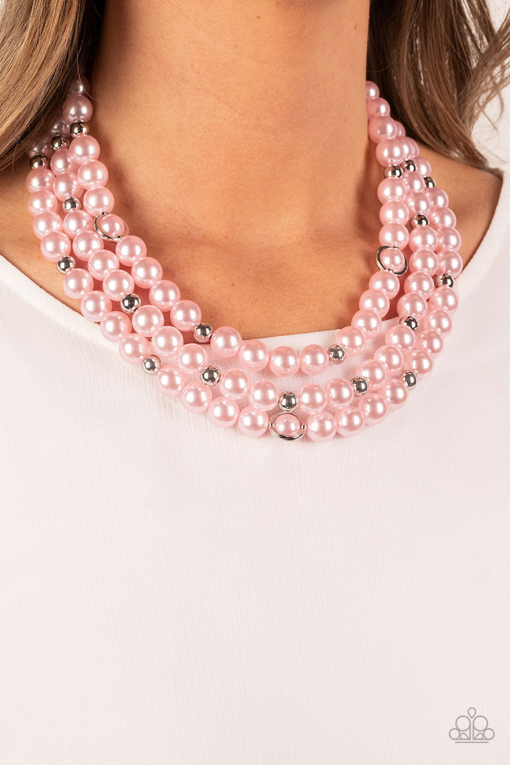 Paparazzi Needs No Introduction - Pink Pearl Necklace