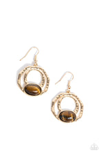 Load image into Gallery viewer, Terrestrial Retreat - Brown Earrings - Paparazzi Accessories