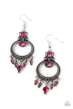 Load image into Gallery viewer, Paparazzi Palace Politics - Pink Earrings