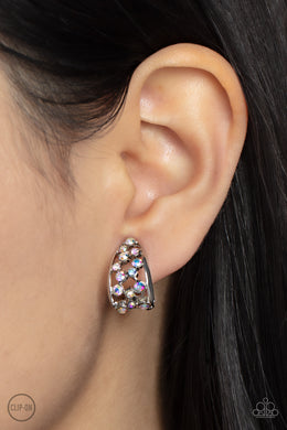 Extra Effervescent - Multi clip on Paparazzi Earrings