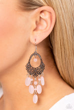 Load image into Gallery viewer, Botanical Escape - Pink - Earrings - Paparazzi Accessories