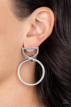 Load image into Gallery viewer, Paparazzi CONTOUR Guide - Silver Earrings