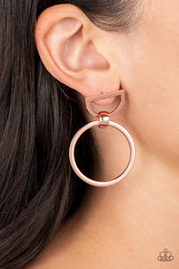 Paparazzi CONTOUR Guide - Copper Earrings