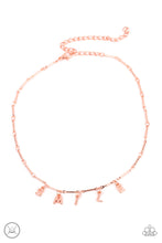 Load image into Gallery viewer, Say My Name - Copper Paparazzi Necklace