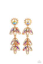 Load image into Gallery viewer, Space Age Sparkle - Gold Paparazzi Earrings