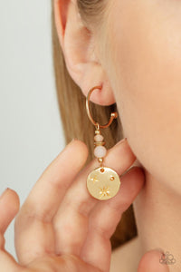 Artificial STARLIGHT - Gold Paparazazi Earrings