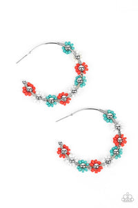 Growth Spurt - Red Paparazzi Earrings