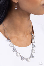 Load image into Gallery viewer, Paparazzi Floral Crowned - White necklace