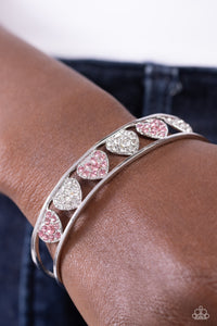 Decadent Devotion - Pink heart bracelet  Paparazzi Accessories
